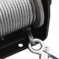 vidaXL Manipulación De Materiales-Cabrestante eléctrico con mando a distancia 12 V 907 kg