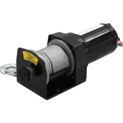 vidaXL Cabrestante eléctrico placa montaje guía de rodillo 12V 1360KG Clearance