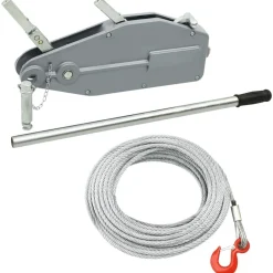 vidaXL Cabrestante elevador de cable 800 kg New