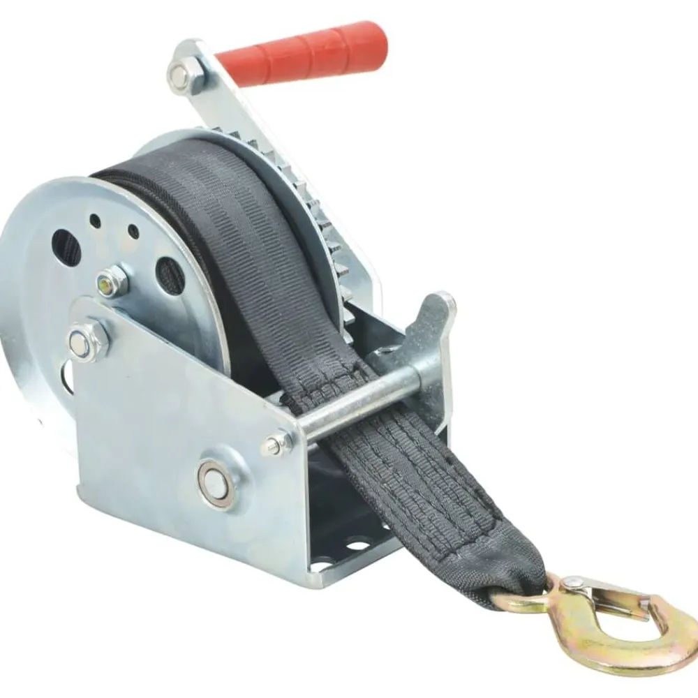 vidaXL Manipulación De Materiales-Cabrestante manual con correa 540 kg