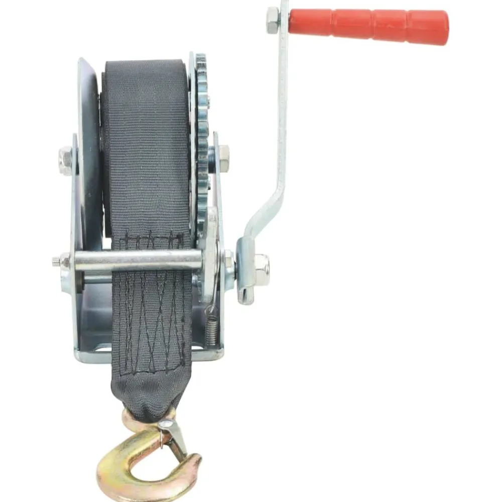 vidaXL Manipulación De Materiales-Cabrestante manual con correa 540 kg