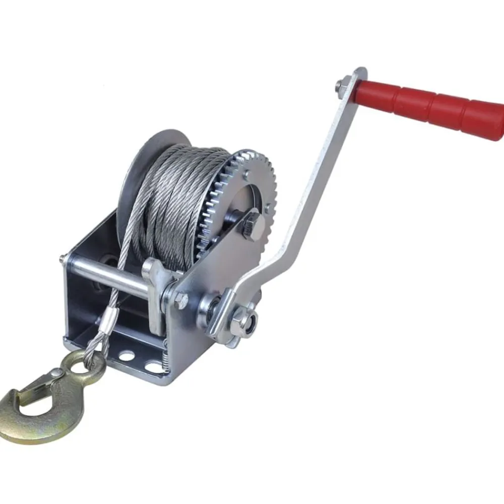 vidaXL Manipulación De Materiales-Cabrestante manual 360 kg