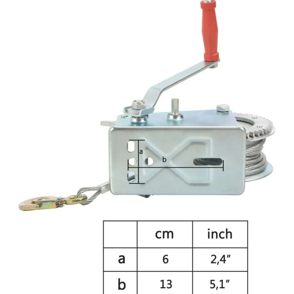 vidaXL Cabrestante manual 1360 kg Discount