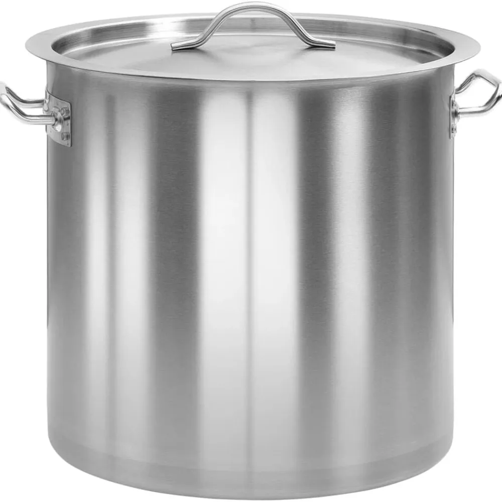 vidaXL Cacerola de acero inoxidable 26 L 32x32 cm