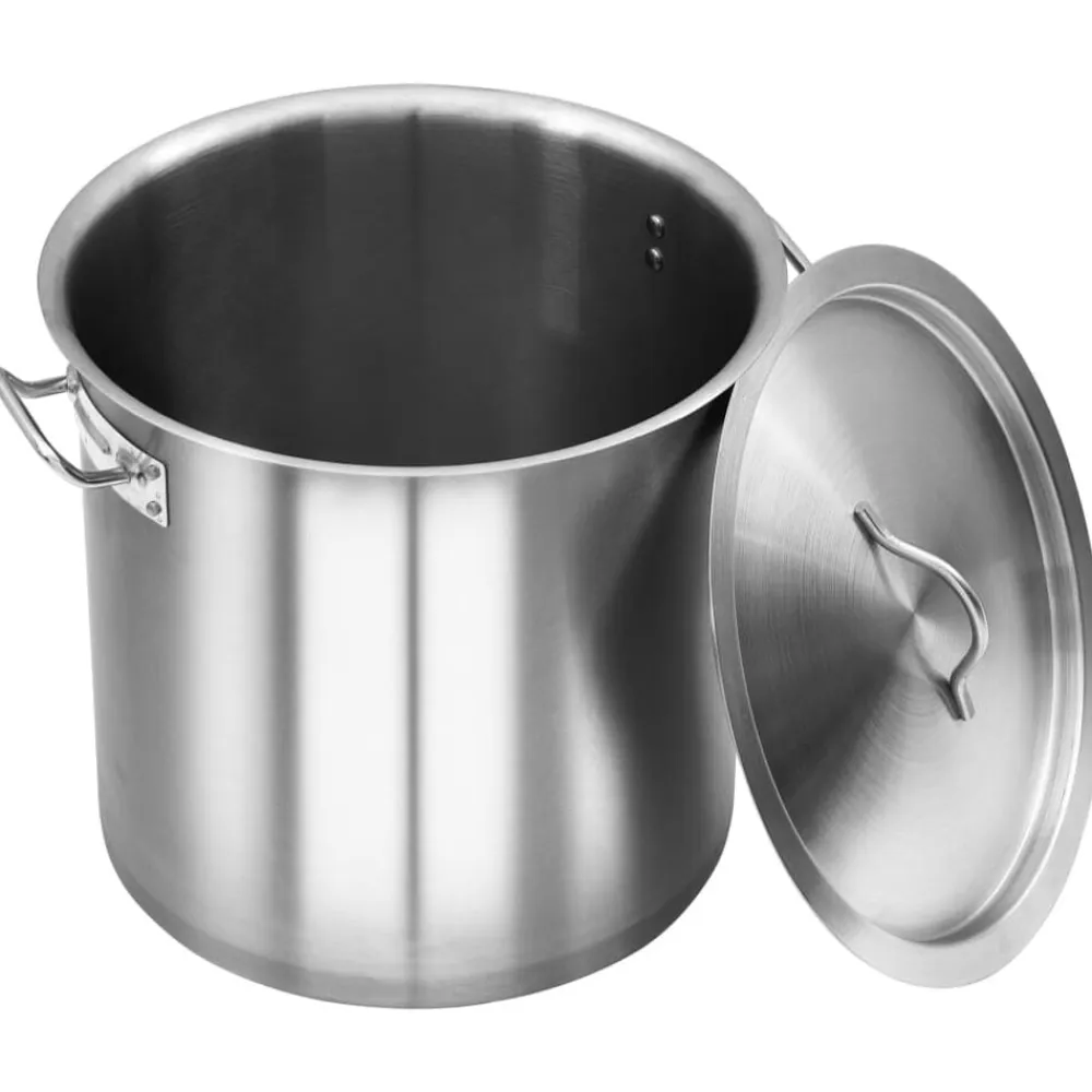 vidaXL Cacerola de acero inoxidable 26 L 32x32 cm