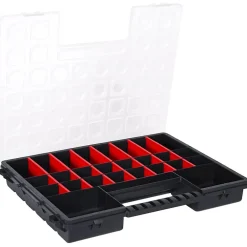 vidaXL Accesorios De Bricolaje-Caja compartimentos 5 uds divisores plástico 385x283x50 mm