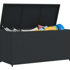 vidaXL Muebles De Jardín-Caja de almacenaje de jardín ratán sintético 120x50x60 cm