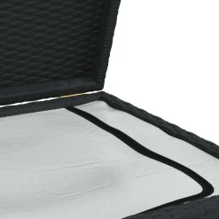 vidaXL Muebles De Jardín-Caja de almacenaje de jardín ratán sintético 120x50x60 cm