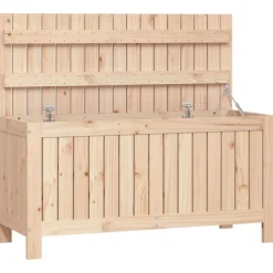 vidaXL Muebles De Jardín-Caja de almacenaje jardín madera maciza de pino 108x42,5x54 cm