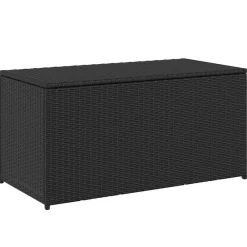 vidaXL Muebles De Jardín-Caja de almacenaje de jardín ratán sintético 100x50x50 cm