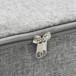 vidaXL Caja de almacenaje tela 70x40x18 cm Gris Outlet