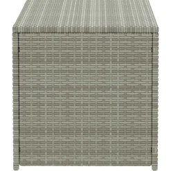 vidaXL Caja de almacenaje de jardín ratán sintético 100x50x50 cm Gris Online