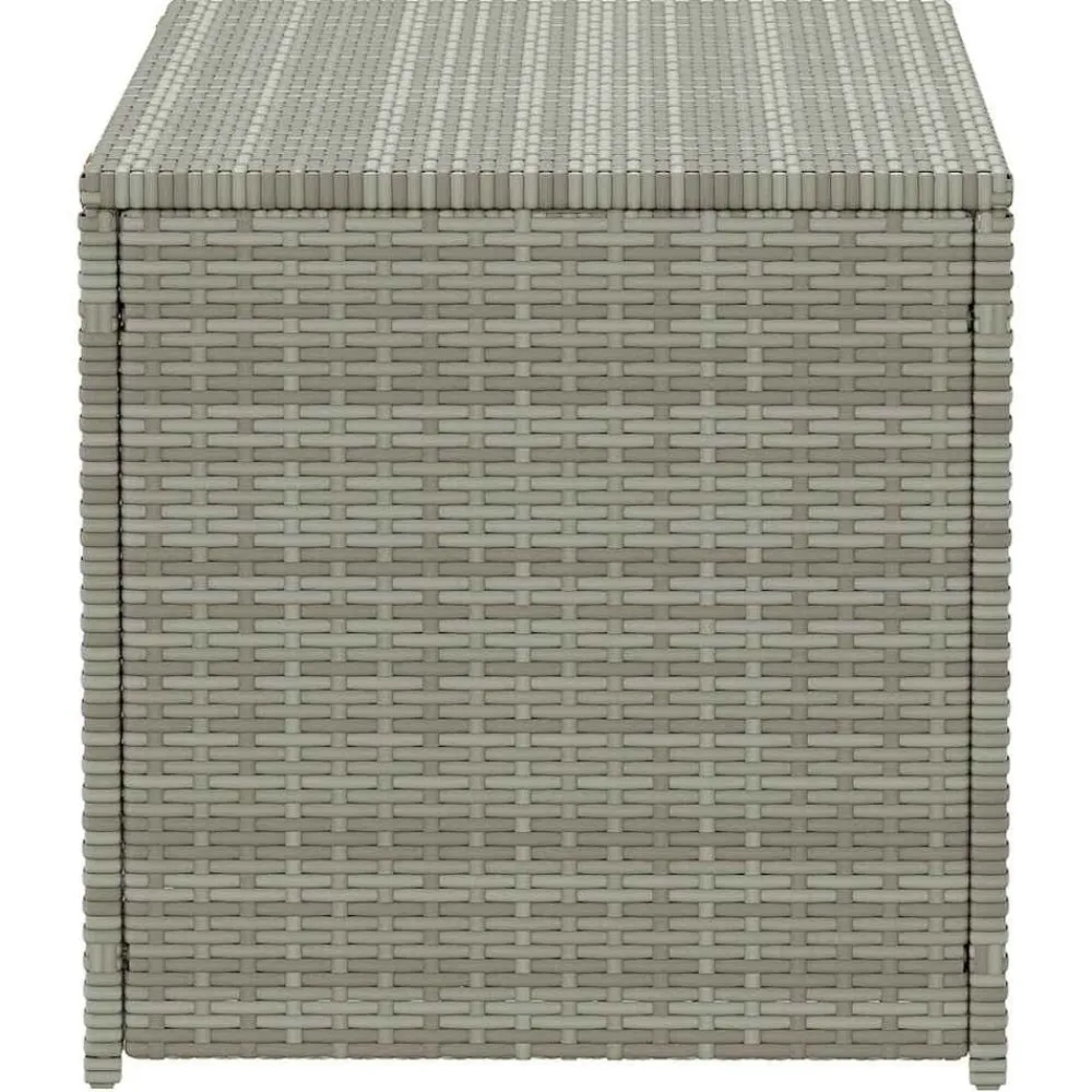 vidaXL Caja de almacenaje de jardín ratán sintético 100x50x50 cm Gris Online