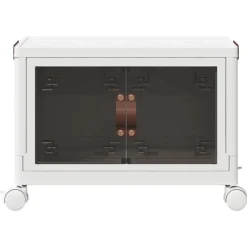 vidaXL Herramientas-Caja de almacenaje apilable con ruedas 28 l 48,5x29,5x33 cm