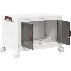 vidaXL Herramientas-Caja de almacenaje apilable con ruedas 28 l 48,5x29,5x33 cm