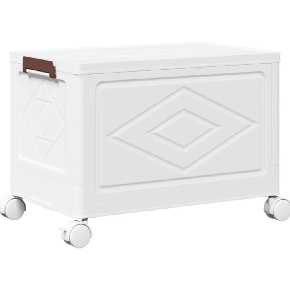 vidaXL Herramientas-Caja de almacenaje apilable con ruedas 28 l 48,5x29,5x33 cm