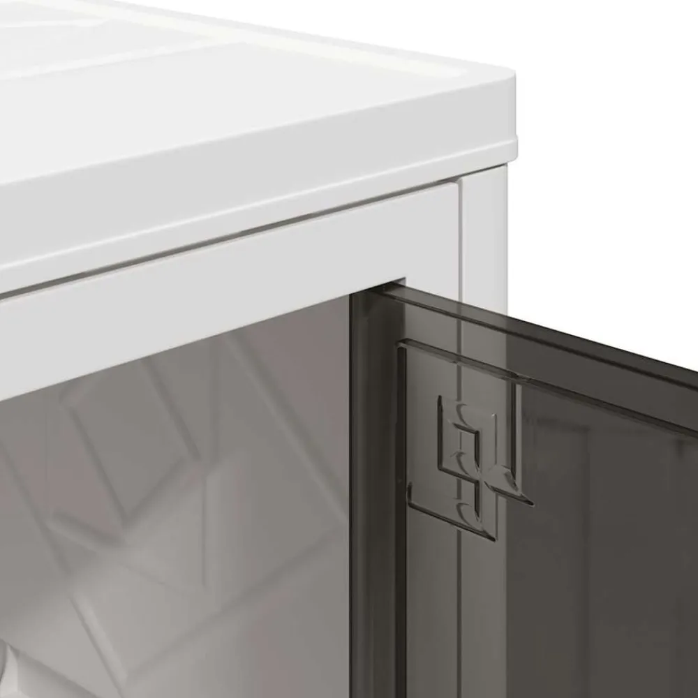 vidaXL Herramientas-Caja de almacenaje apilable con ruedas 28 l 48,5x29,5x33 cm