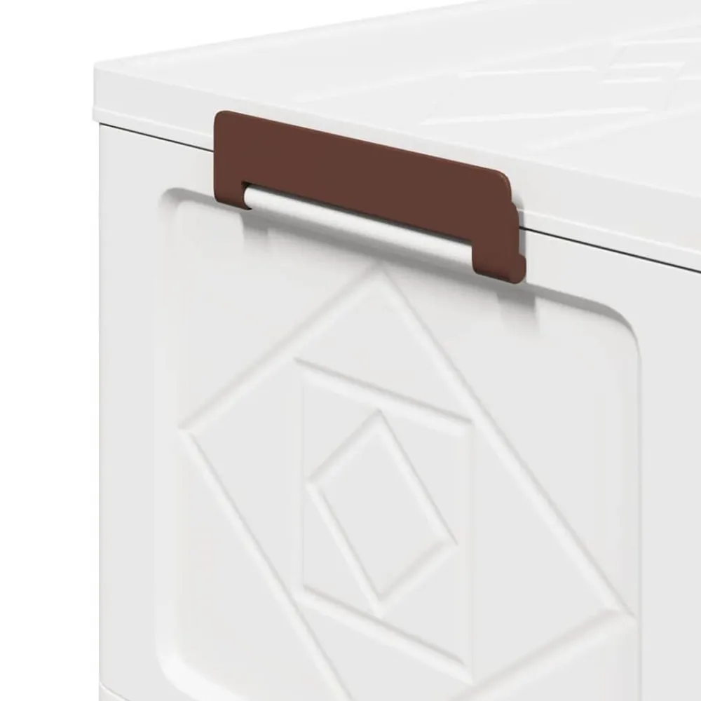 vidaXL Herramientas-Caja de almacenaje apilable con ruedas 28 l 48,5x29,5x33 cm