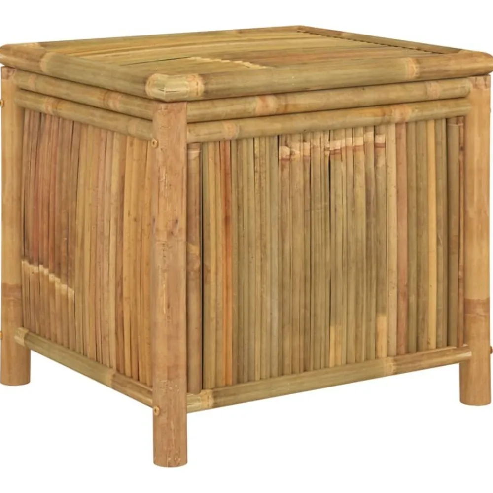 vidaXL Caja de almacenaje de jardín bambú 60x52x55 cm