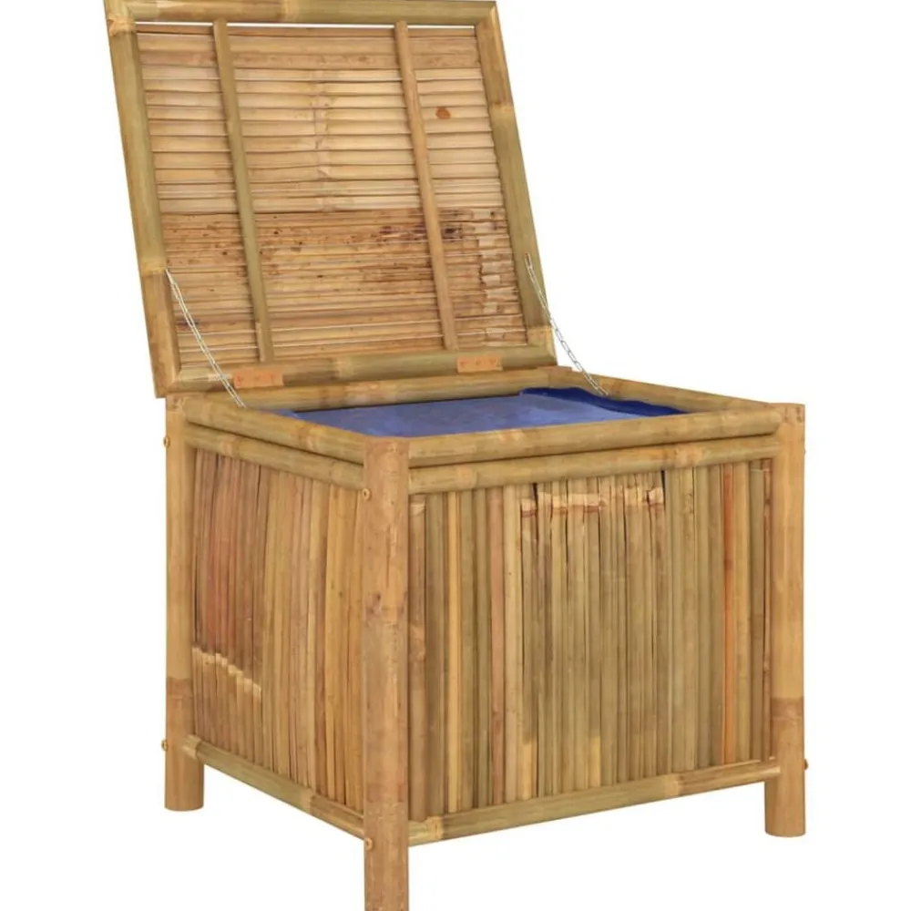 vidaXL Caja de almacenaje de jardín bambú 60x52x55 cm