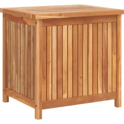 vidaXL Caja de almacenaje de jardín madera maciza de teca 60x50x58 cm Sale