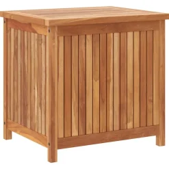 vidaXL Caja de almacenaje de jardín madera maciza de teca 60x50x58 cm Sale