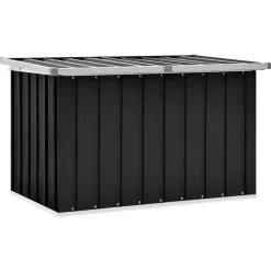 vidaXL Caja de almacenaje para jardín gris 109x67x65 cm Antracita Online