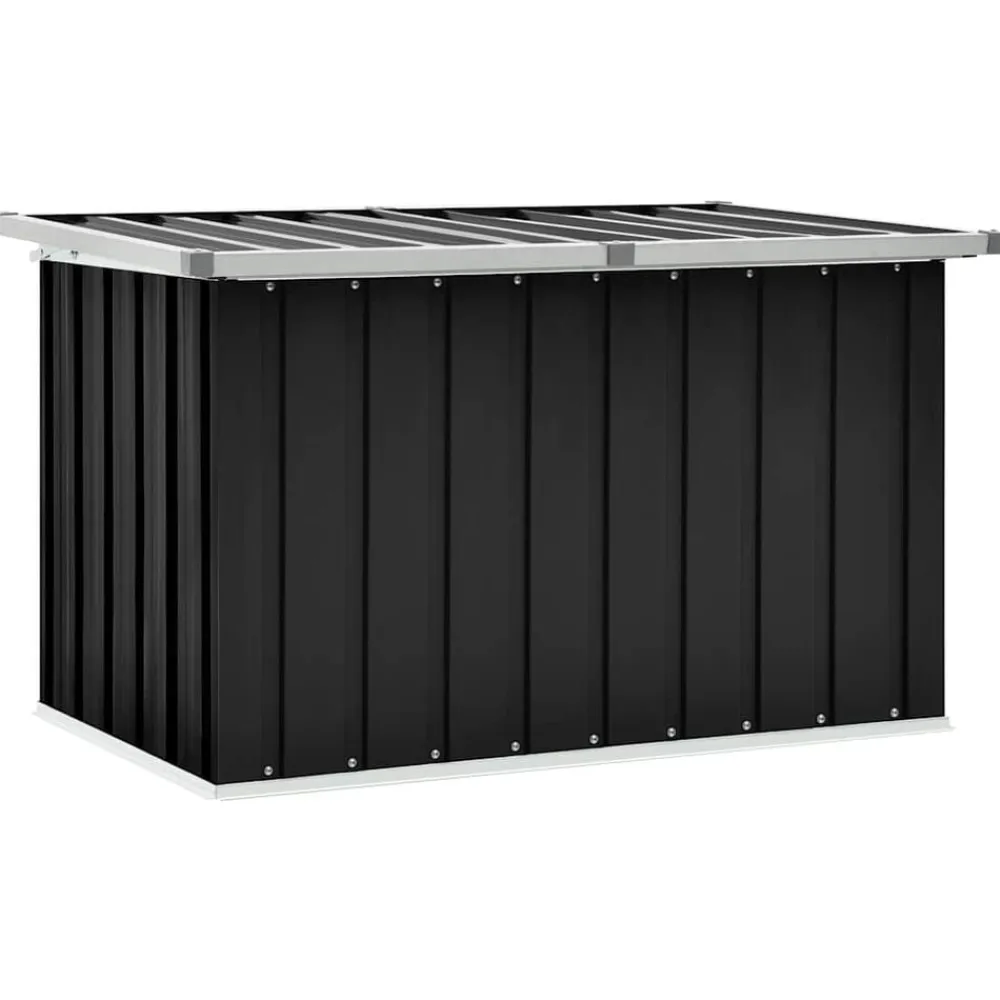 vidaXL Caja de almacenaje para jardín gris 109x67x65 cm Antracita Online