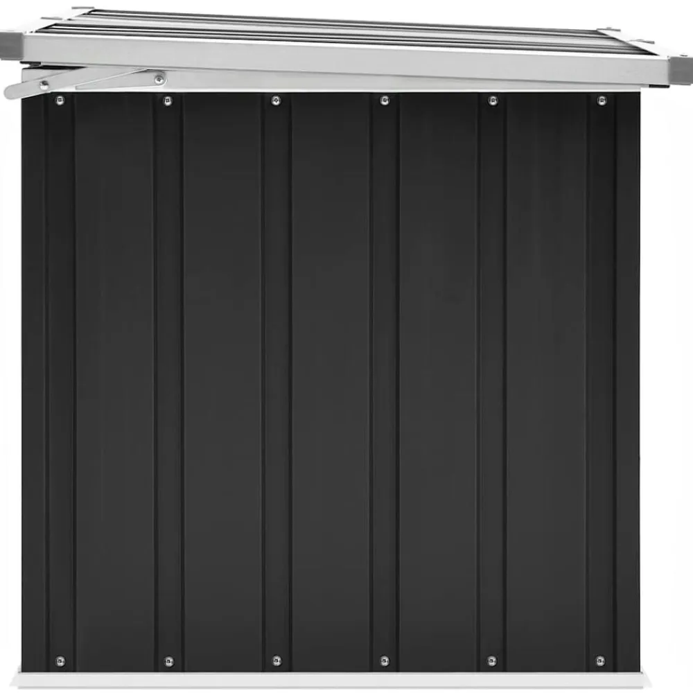 vidaXL Caja de almacenaje para jardín gris 109x67x65 cm Antracita Online