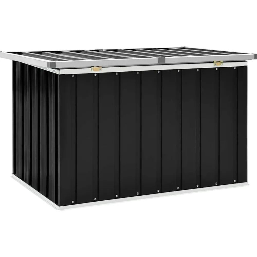 vidaXL Caja de almacenaje para jardín gris 109x67x65 cm Antracita Online