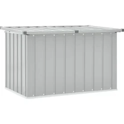 vidaXL Caja de almacenaje para jardín 109x67x65 cm Gris