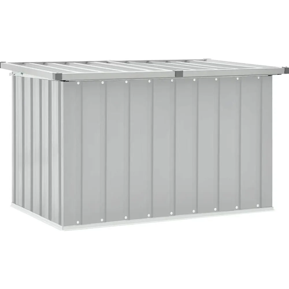 vidaXL Caja de almacenaje para jardín 109x67x65 cm Gris