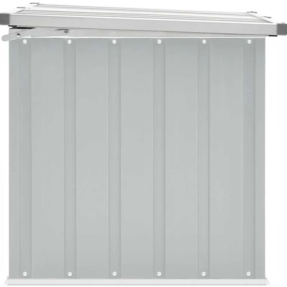 vidaXL Caja de almacenaje para jardín 109x67x65 cm Gris
