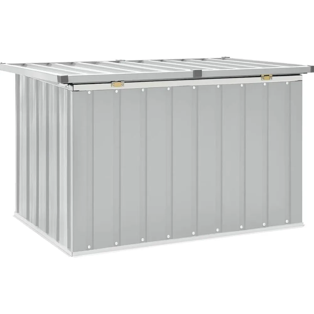 vidaXL Caja de almacenaje para jardín 109x67x65 cm Gris
