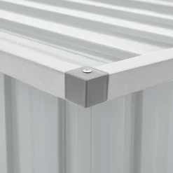 vidaXL Caja de almacenaje para jardín 109x67x65 cm Gris