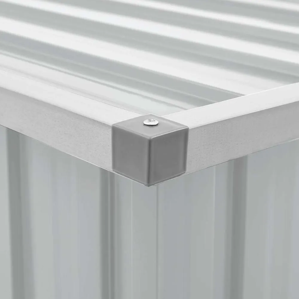 vidaXL Caja de almacenaje para jardín 109x67x65 cm Gris