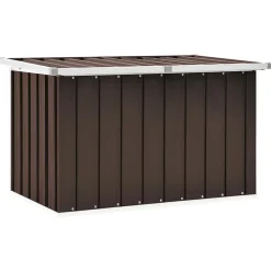 vidaXL Caja de almacenaje para jardín marrón 109x67x65 cm Marr&oacute;n Online