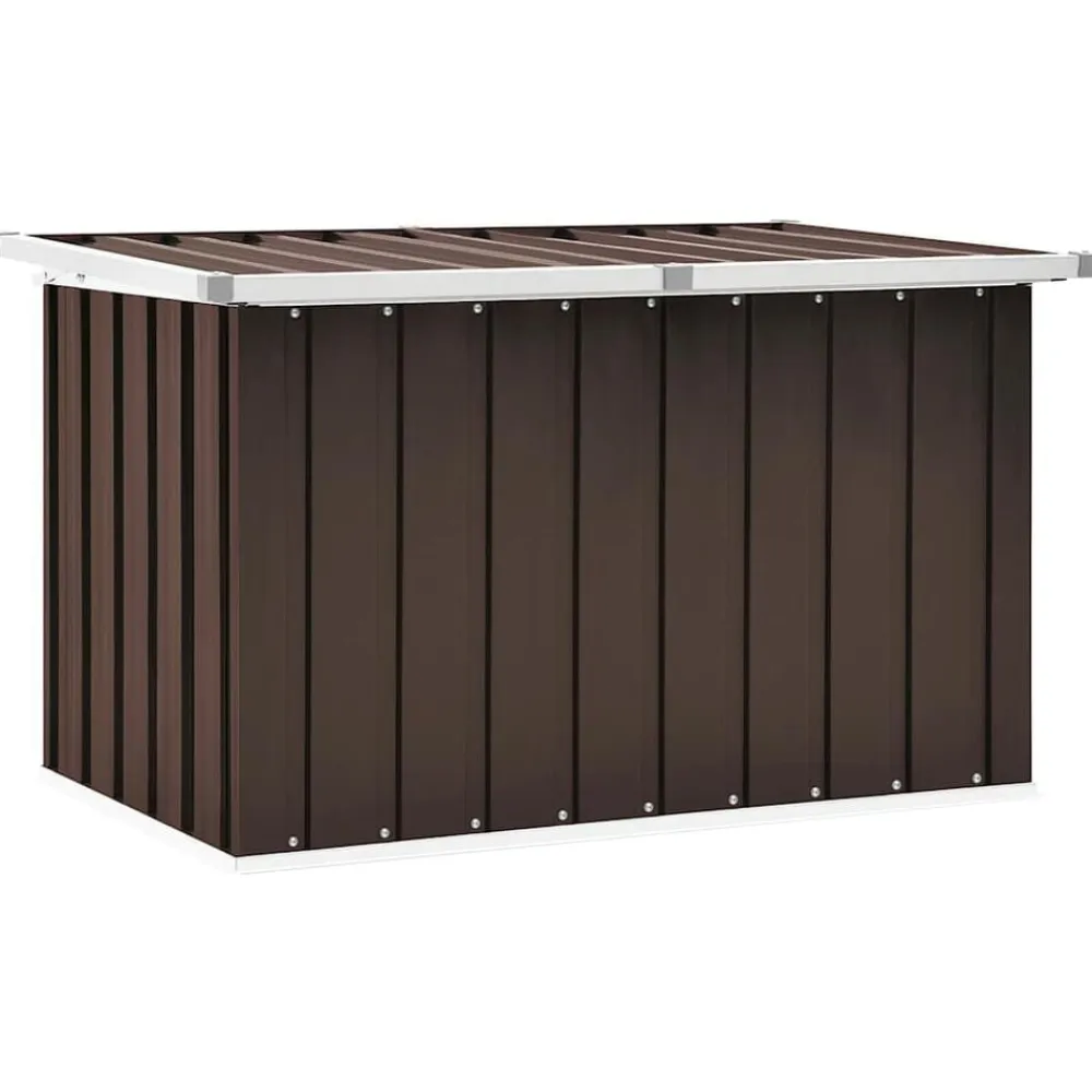 vidaXL Caja de almacenaje para jardín marrón 109x67x65 cm Marrón Online