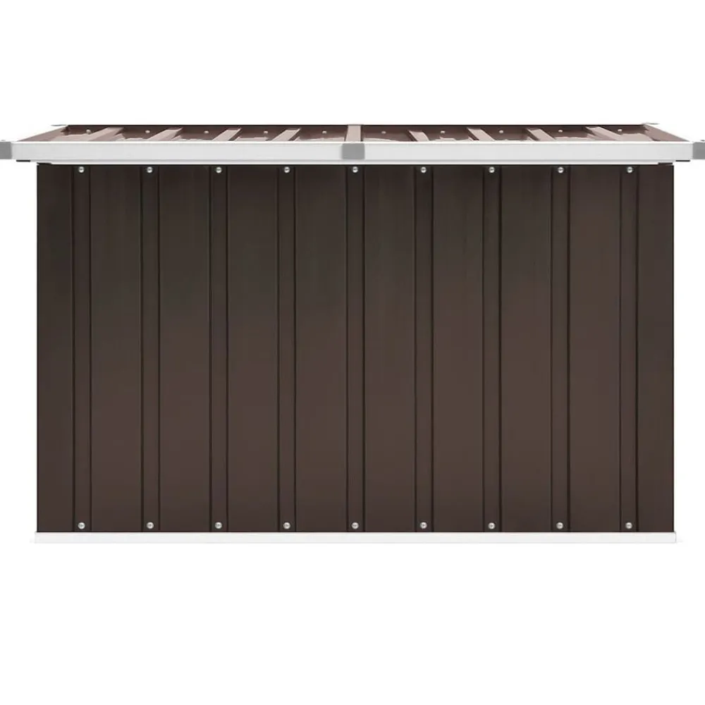 vidaXL Caja de almacenaje para jardín marrón 109x67x65 cm Marrón Online