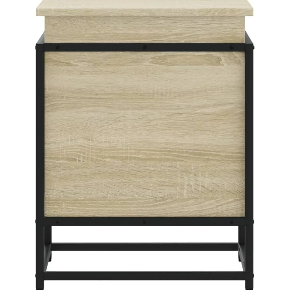 vidaXL Caja de almacenaje con tapa madera 40x40x51,5 cm Roble Sonoma Hot