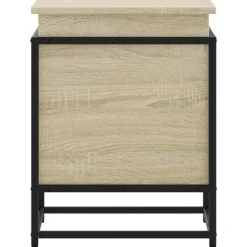 vidaXL Caja de almacenaje con tapa madera 40x40x51,5 cm Roble Sonoma Hot