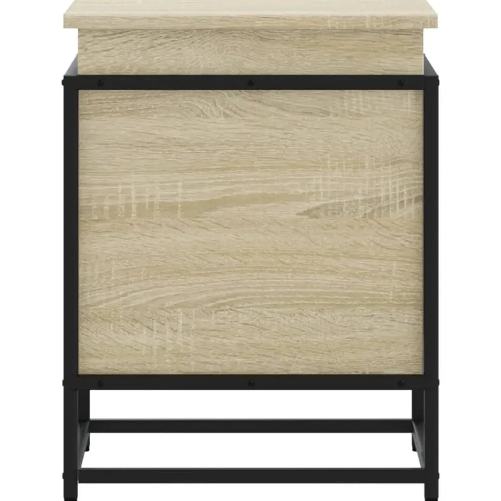 vidaXL Caja de almacenaje con tapa madera 40x40x51,5 cm Roble Sonoma Hot