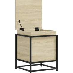 vidaXL Caja de almacenaje con tapa madera 40x40x51,5 cm Roble Sonoma Hot