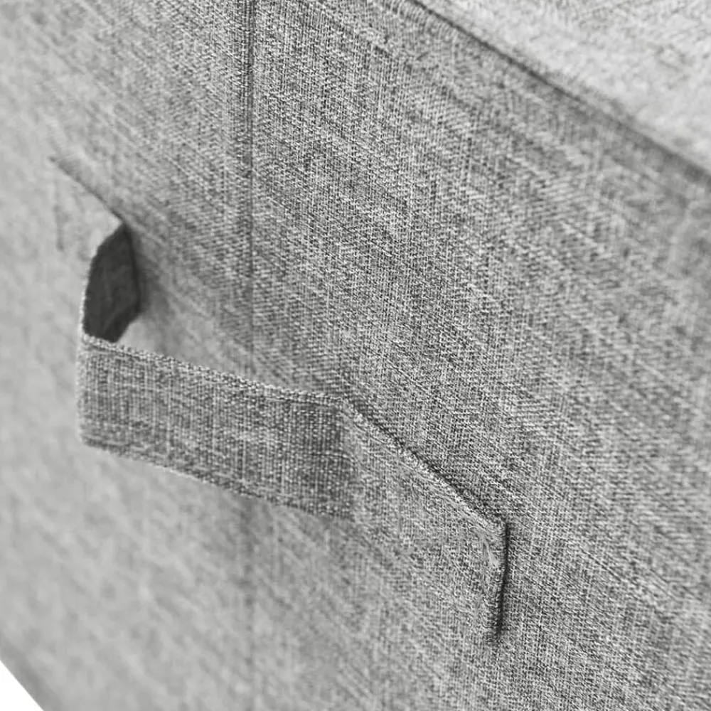 vidaXL Caja de almacenaje tela 50x30x25 cm Gris Sale