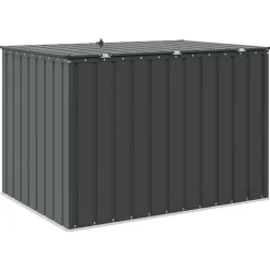 vidaXL Caja de Almacenamiento para Jardín Negro 151,5 x 107 x 100 cm Clearance