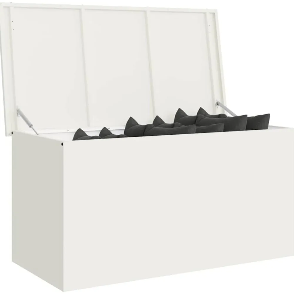 vidaXL Productos Del Hogar-Caja de Almacenamiento Exterior 100 x 50,5 x 50 cm Acero