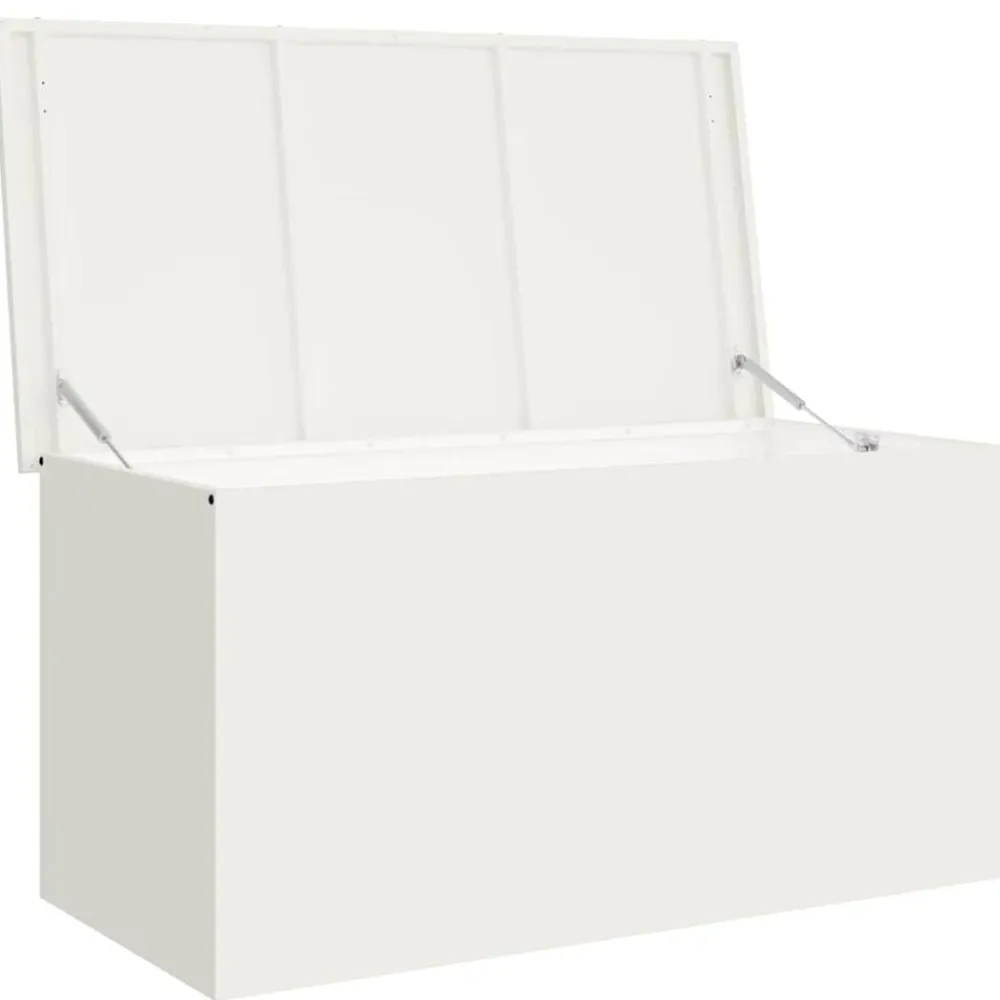 vidaXL Productos Del Hogar-Caja de Almacenamiento Exterior 100 x 50,5 x 50 cm Acero