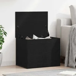 vidaXL Caja de Almacenamiento 60 x 42 x 46 cm Roble negro Discount