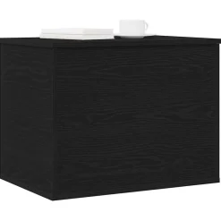 vidaXL Caja de Almacenamiento 60 x 42 x 46 cm Roble negro Discount