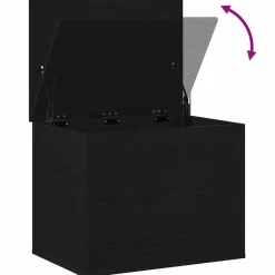 vidaXL Caja de Almacenamiento 60 x 42 x 46 cm Roble negro Discount
